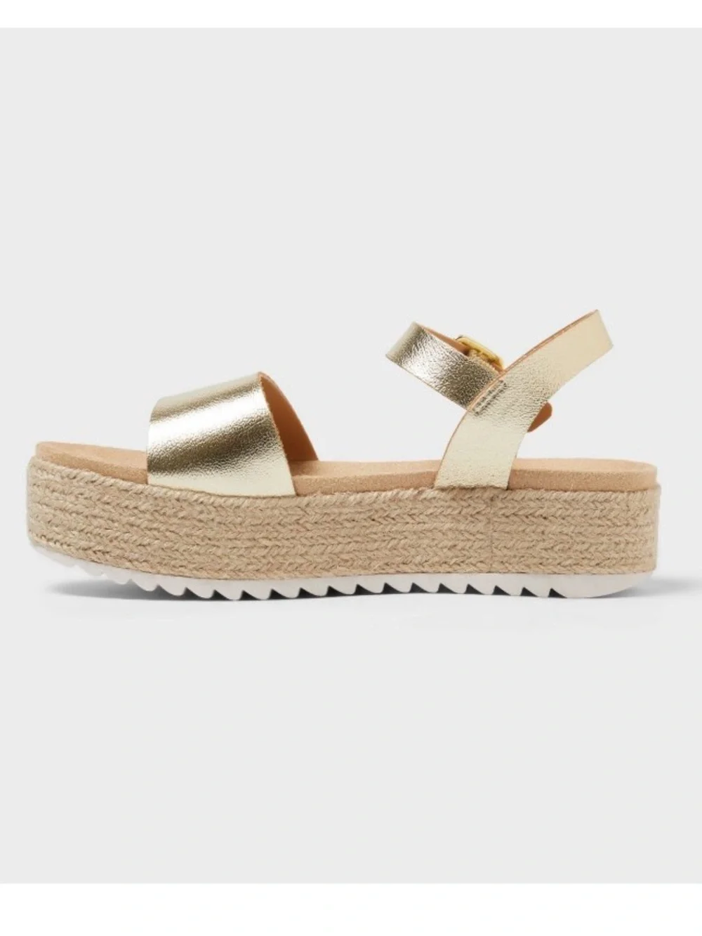 Art Class Gold “Lindsey” Soft Flatform Platform Sandals (Fits Women’s 7)